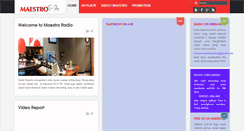 Desktop Screenshot of maestroradio.com