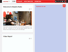 Tablet Screenshot of maestroradio.com
